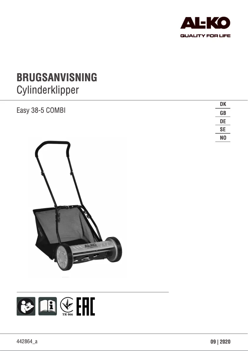Página 1 del manual Manual de usuario AL-KO Easy 38-5 Combi