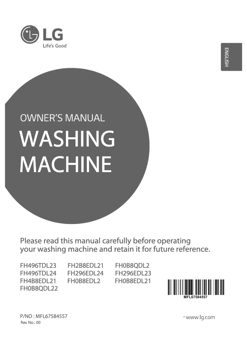 Imagen de la primera página del manual del dispositivo FH296EDL23