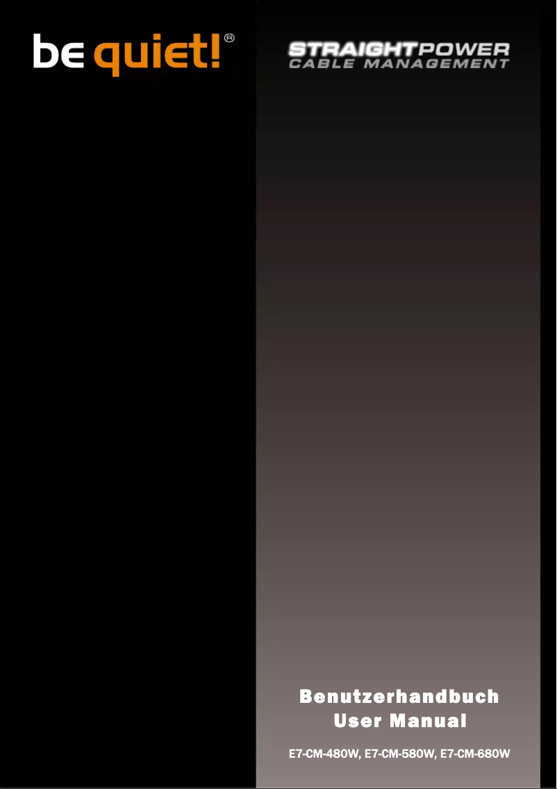 Imagen de la primera página del manual del dispositivo Straight Power E7 480W