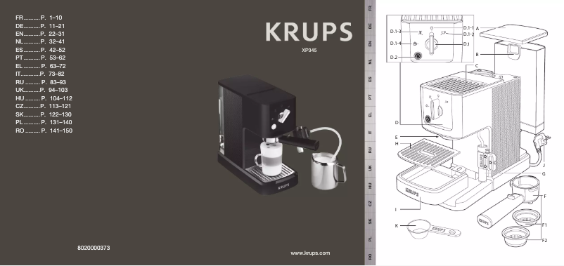 Imagen de la primera página del manual del dispositivo Calvi XP3458
