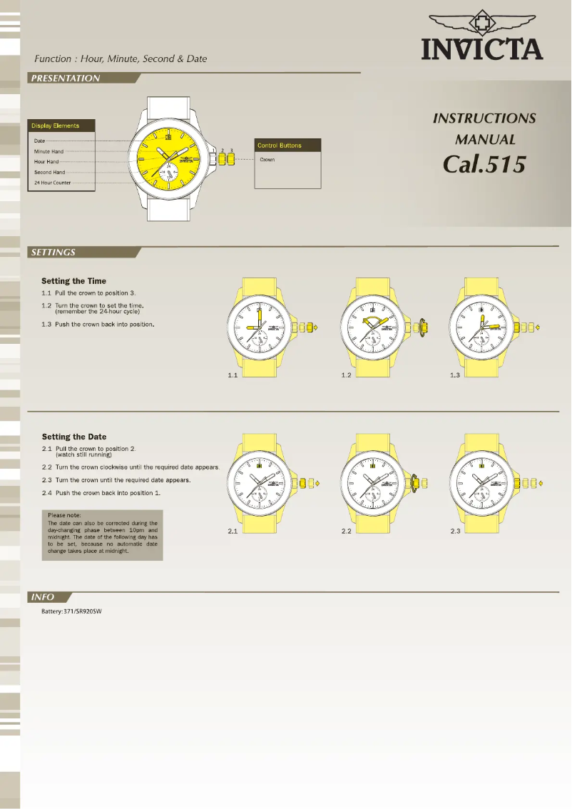 Imagen de la primera página del manual del dispositivo Pro Diver 17310