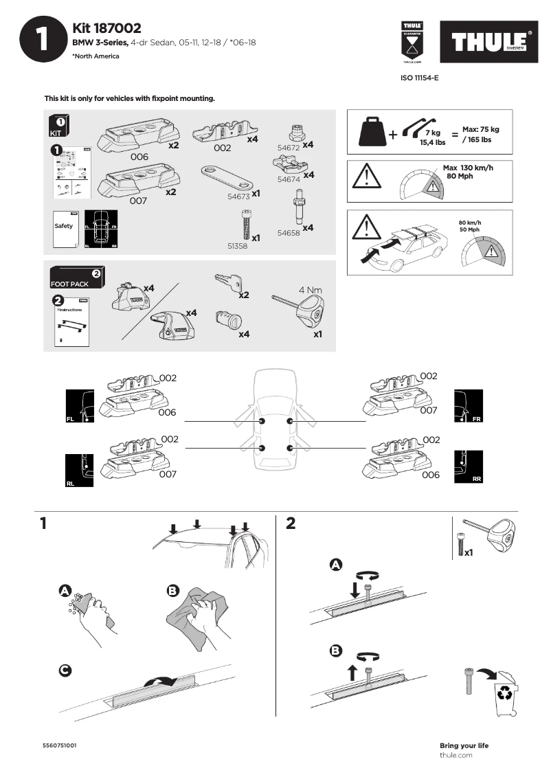 Imagen de la primera página del manual del dispositivo Kit 187002