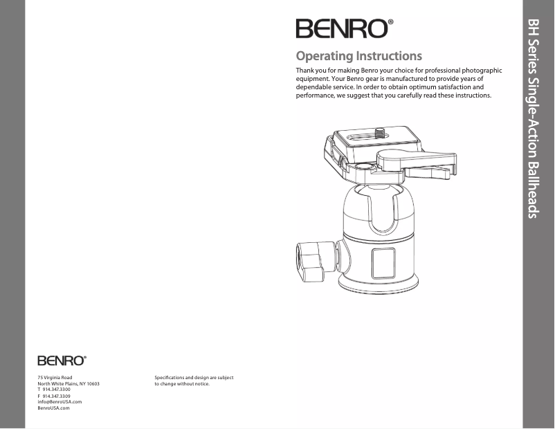 Imagen de la primera página del manual del dispositivo BH00