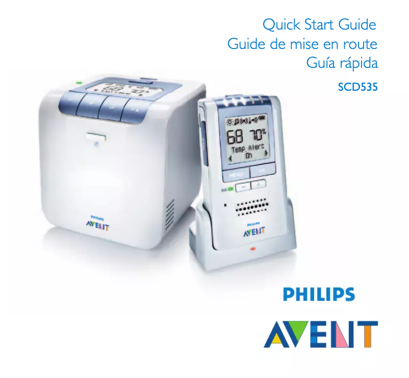 Imagen de la primera página del manual del dispositivo AVENT SCD535