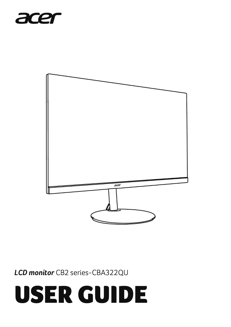 Imagen de la primera página del manual del dispositivo CBA322QU