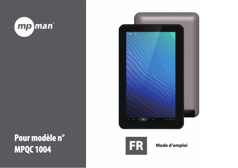 Imagen de la primera página del manual del dispositivo MPQC 1004