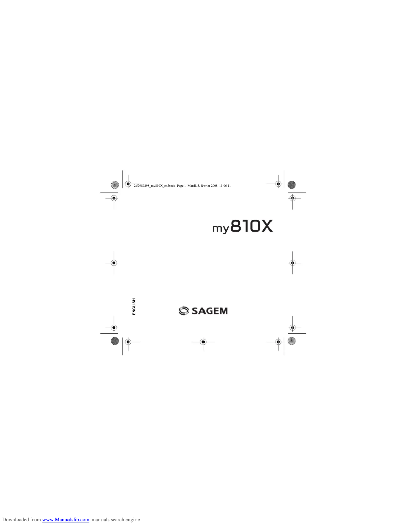Imagen de la primera página del manual del dispositivo my810X