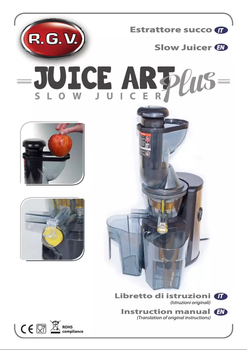 Página 1 del manual Manual de usuario RGV Juice Art Plus