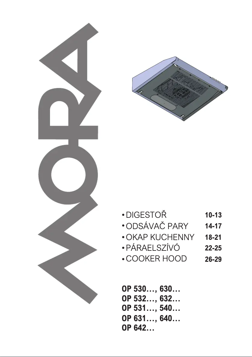 Imagen de la primera página del manual del dispositivo OP530W