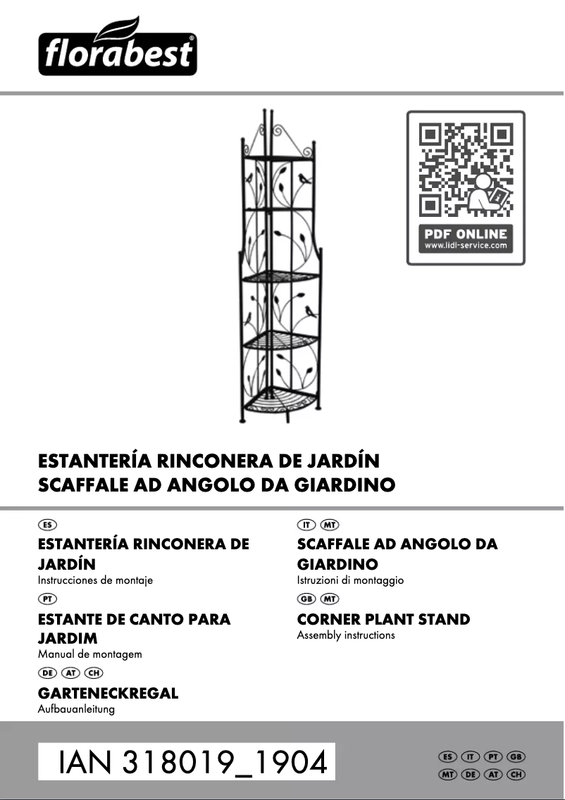 Página nº 1 - Manual de usuario Florabest IAN 318019