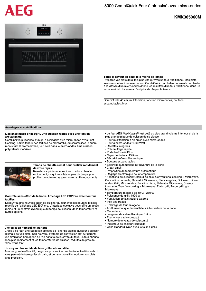 Imagen de la primera página del manual del dispositivo KMK365060M