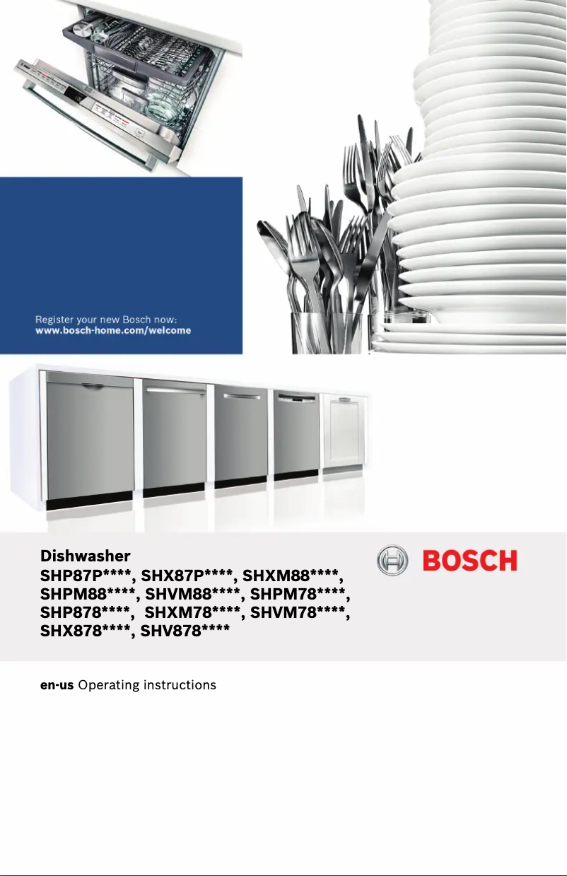 Página nº 1 - Manual de uso y mantenimiento Bosch SHPM78Z55N