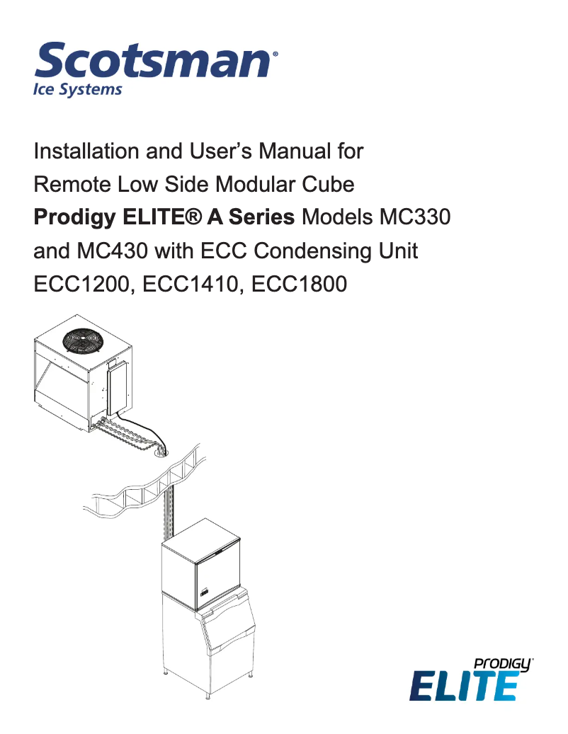 Página 1 del manual Manual de usuario Scotsman MC330L