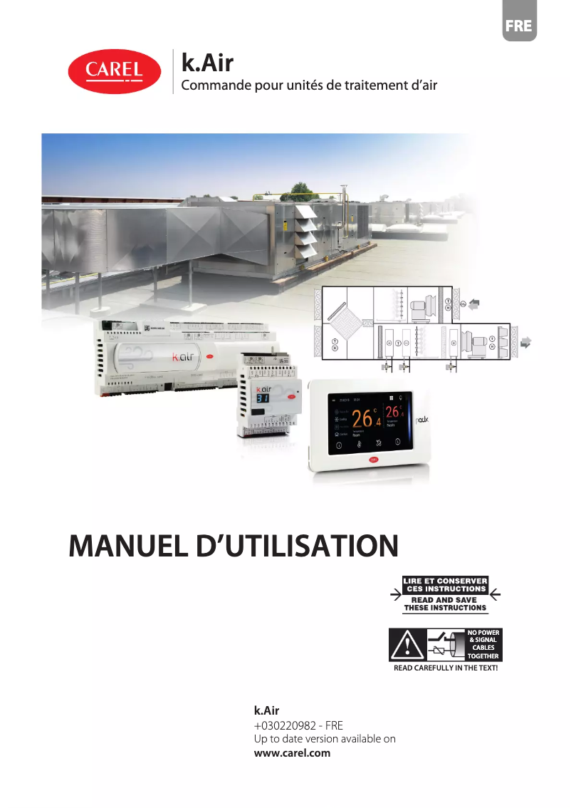 Página 1 del manual Manual de usuario Carel k.AIR
