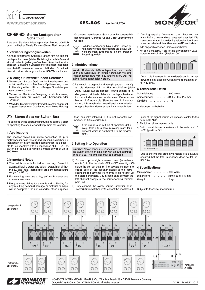 Imagen de la primera página del manual del dispositivo SPS-80S