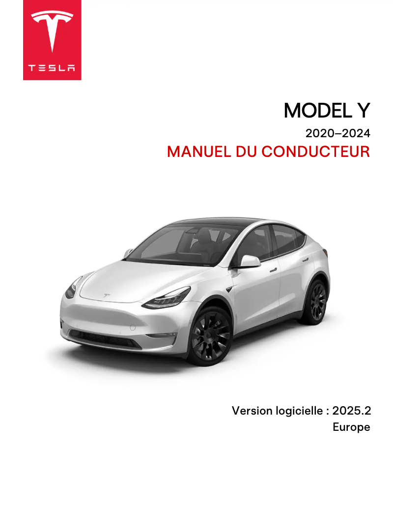 Página 1 del manual Manual de usuario Tesla Model Y (2020)