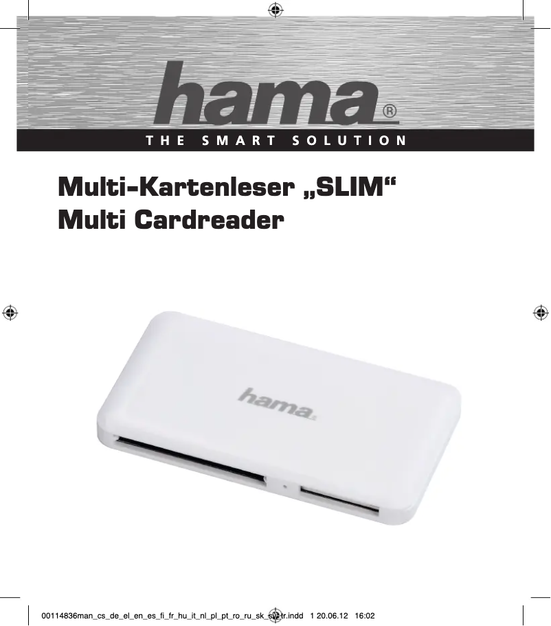 Página nº 1 - Manual de usuario Hama Slim 00114840