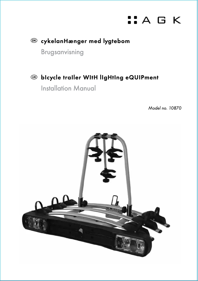 Página 1 del manual Manual de usuario AGK 10870