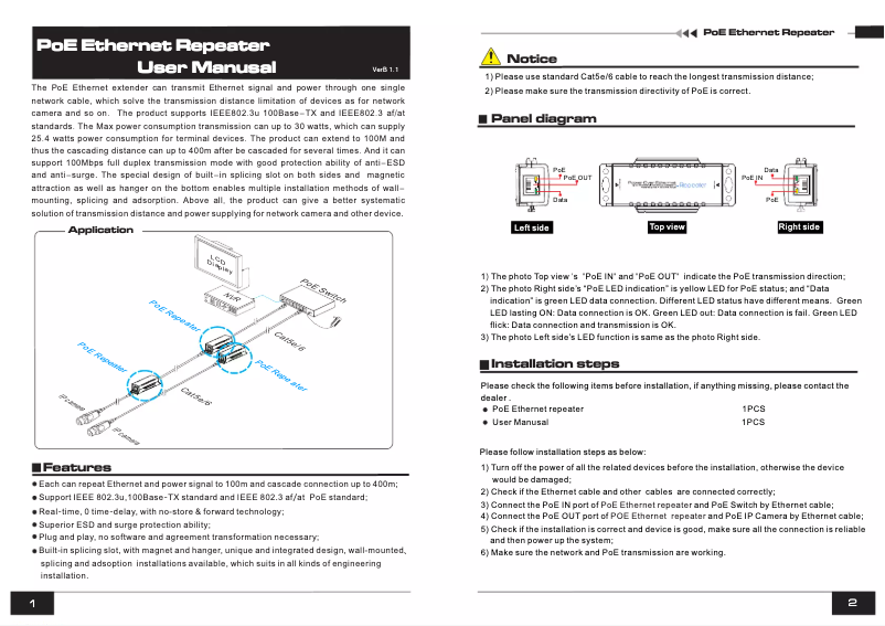 Página 1 del manual Manual de usuario UTEPO UTP3-VER01-PoE