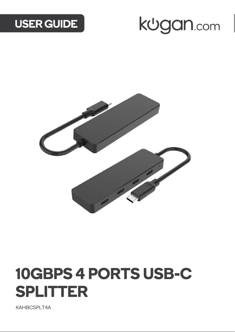 Imagen de la primera página del manual del dispositivo KAHBCSPLT4A