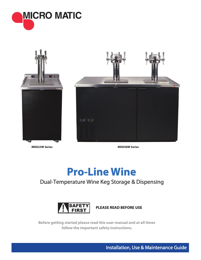 Imagen de la primera página del manual del dispositivo MDD36W-E-A