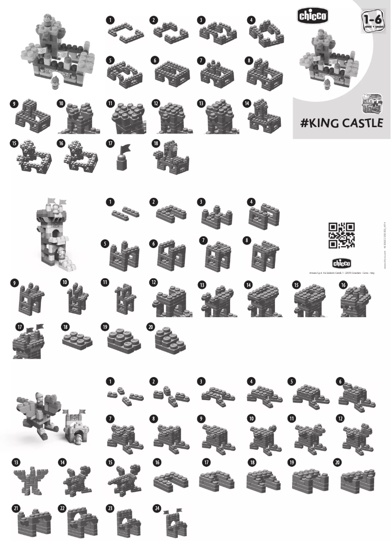 Imagen de la primera página del manual del dispositivo #KING CASTLE