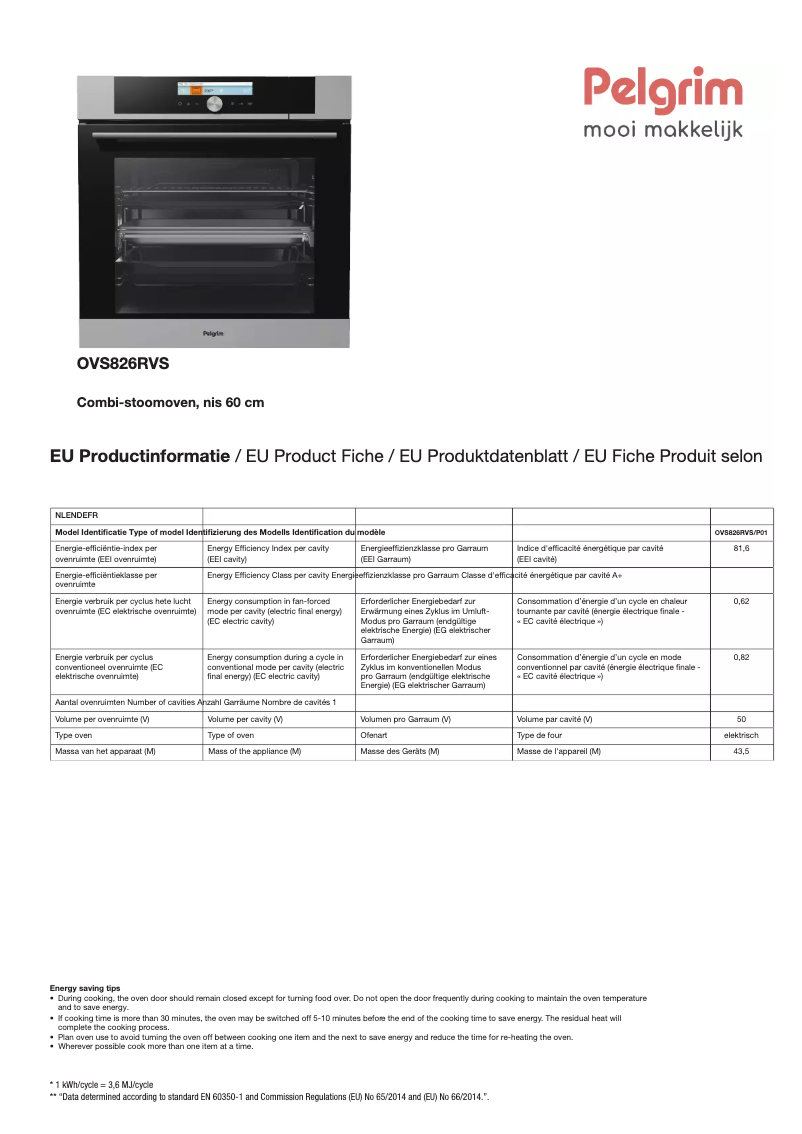 Imagen de la primera página del manual del dispositivo OVS826RVS