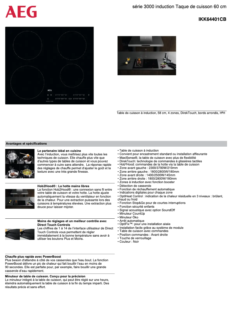 Imagen de la primera página del manual del dispositivo IKK64401CB