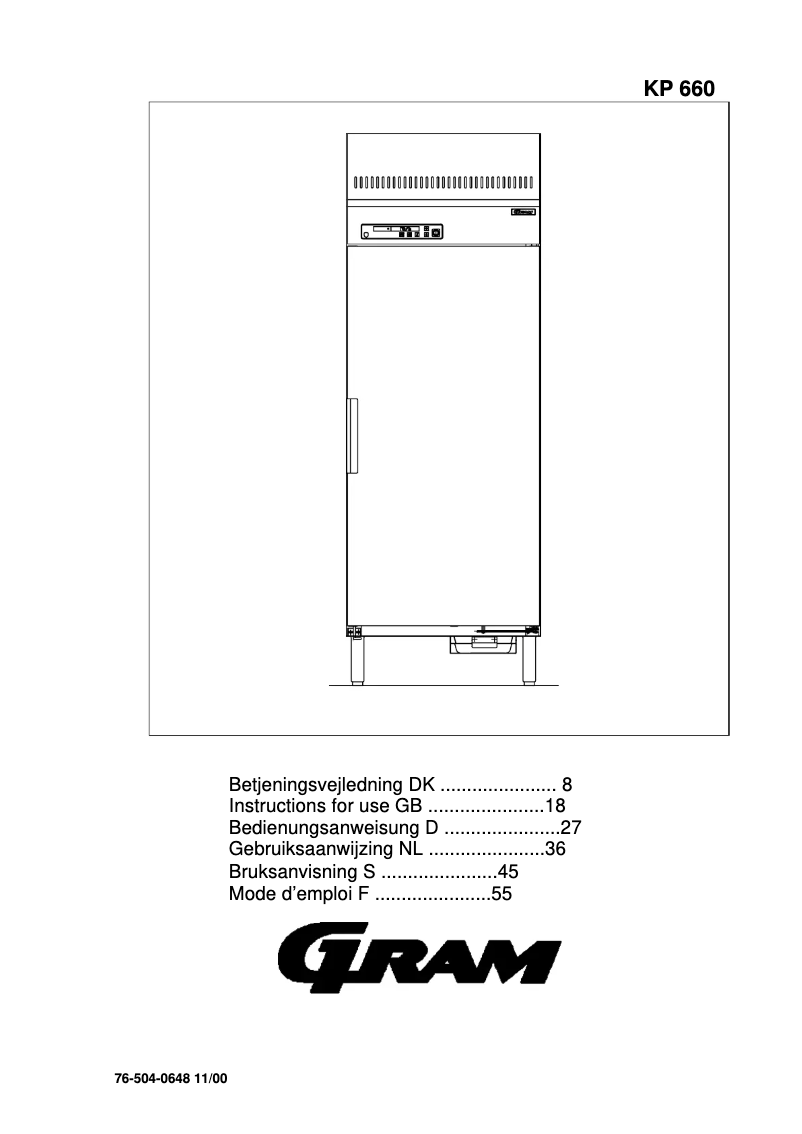 Página 1 del manual Manual de usuario Gram KP660