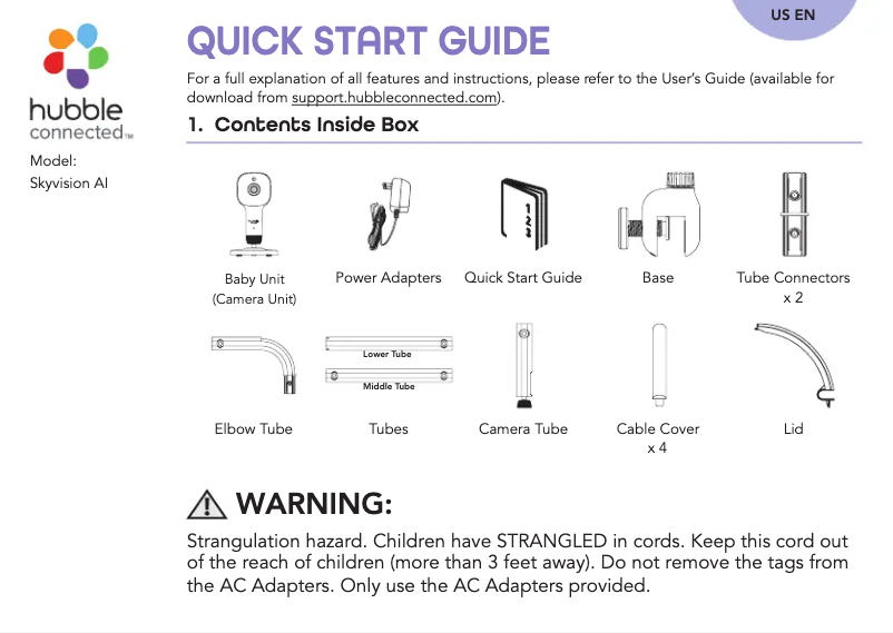 Imagen de la primera página del manual del dispositivo SkyVision AI