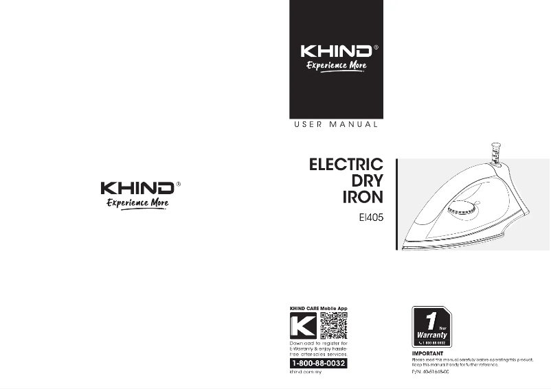 Imagen de la primera página del manual del dispositivo EI405
