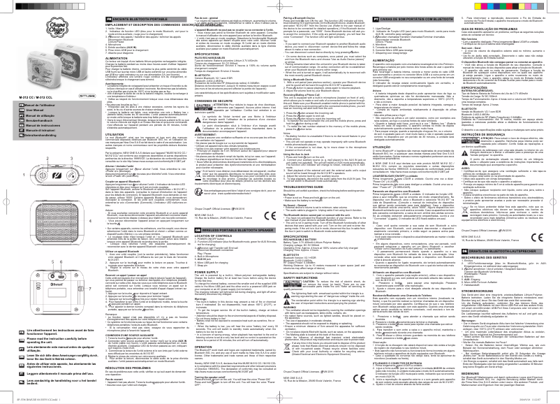 Imagen de la primera página del manual del dispositivo M-312