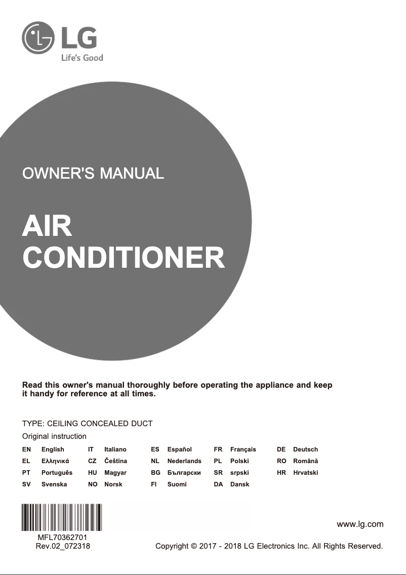 Imagen de la primera página del manual del dispositivo UB24H