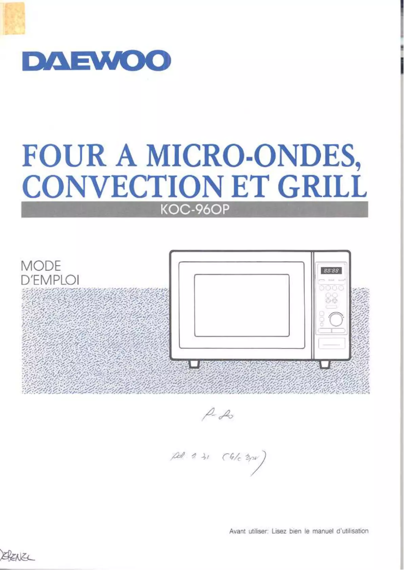 Imagen de la primera página del manual del dispositivo KOC-960P