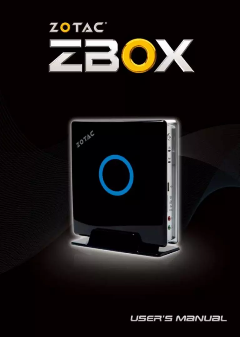 Página 1 del manual Manual de usuario Zotac ZBOX ID84