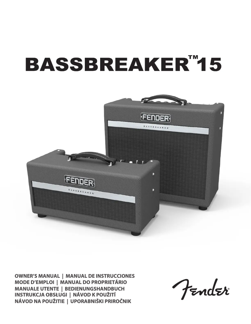 Imagen de la primera página del manual del dispositivo Bassbreaker 15