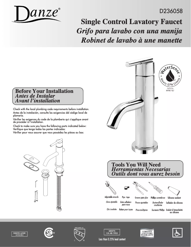 Imagen de la primera página del manual del dispositivo D236058