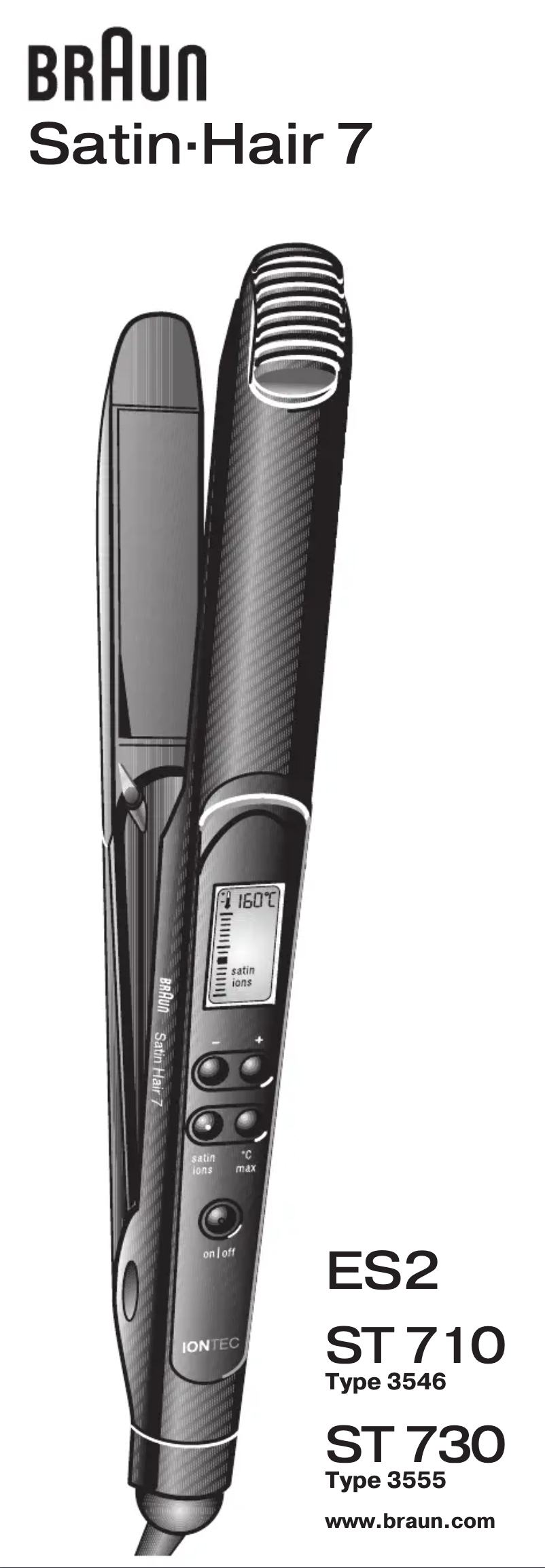 Página 1 del manual Manual de usuario Braun Satin Hair 7 ST730 