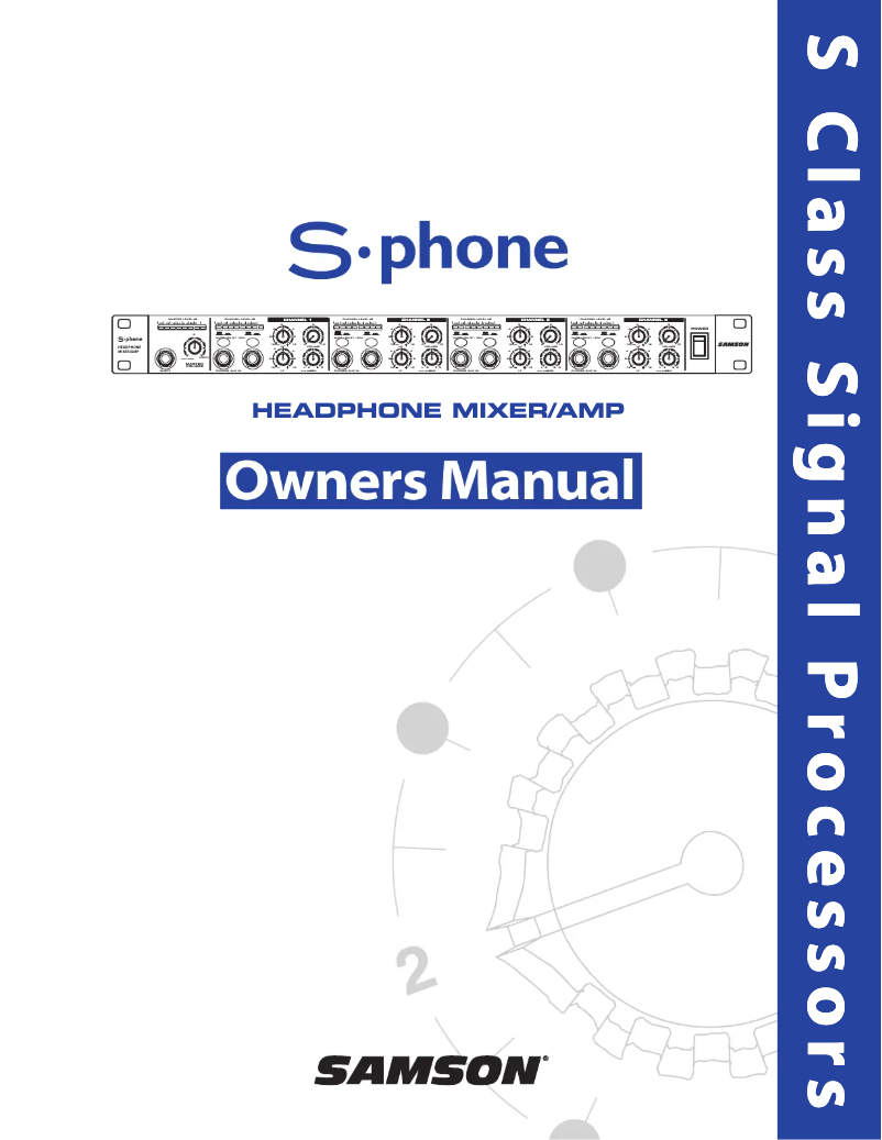Página 1 del manual Manual de usuario Samson S.phone
