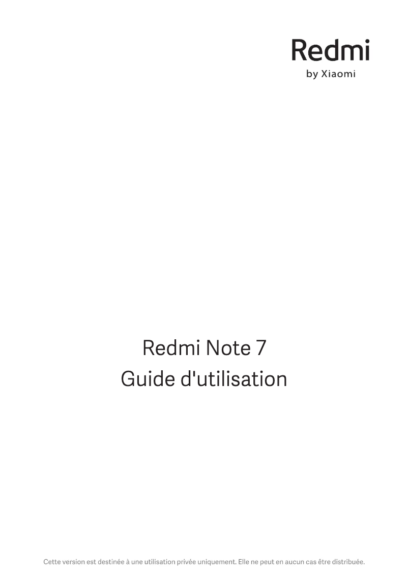 Página 1 del manual Manual de usuario Xiaomi Note 7