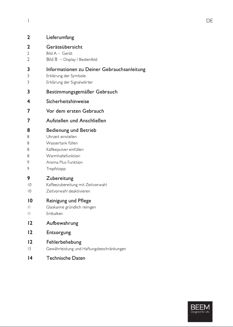 Imagen de la primera página del manual del dispositivo Fresh Aroma Switch