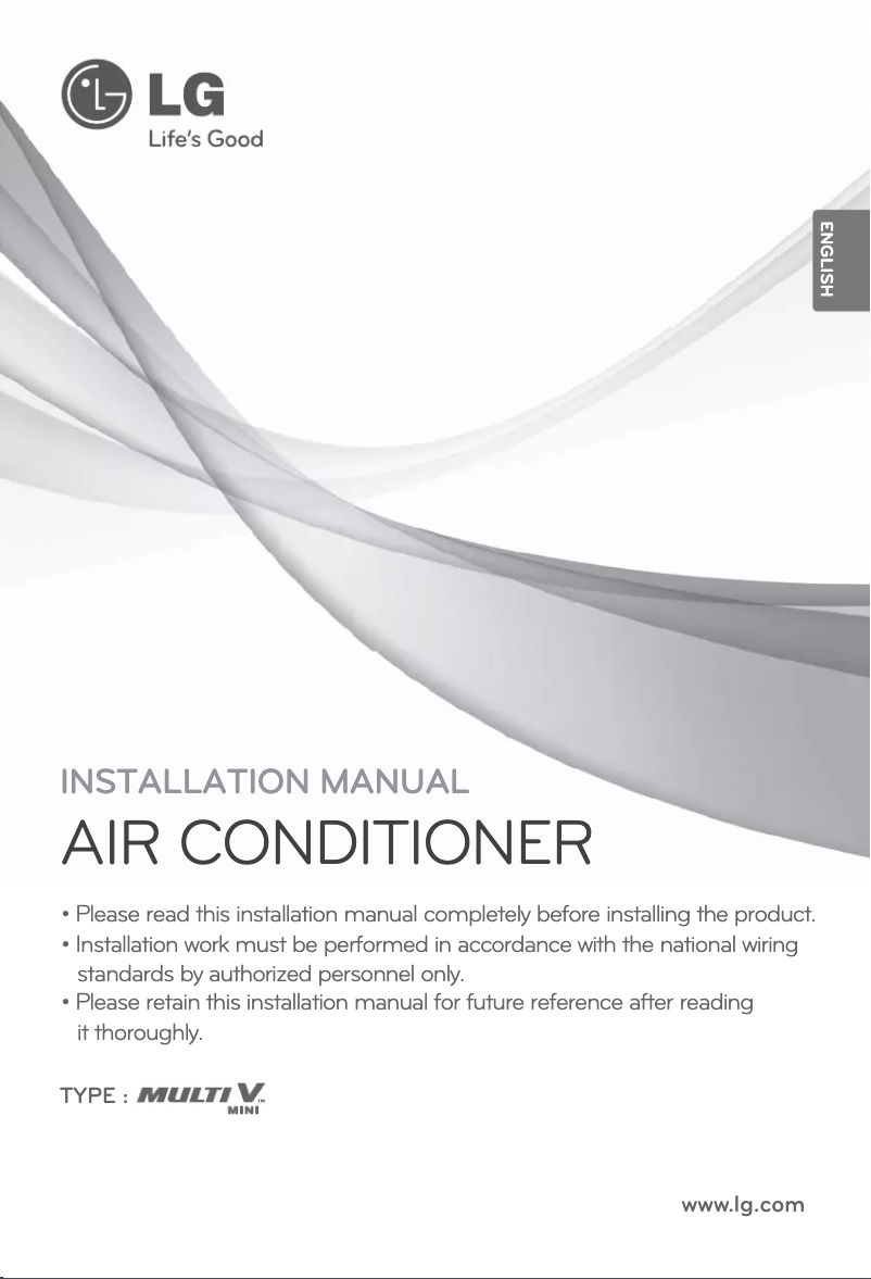 Página nº 1 - Manual de usuario LG MULTI V ARUN40GS2A