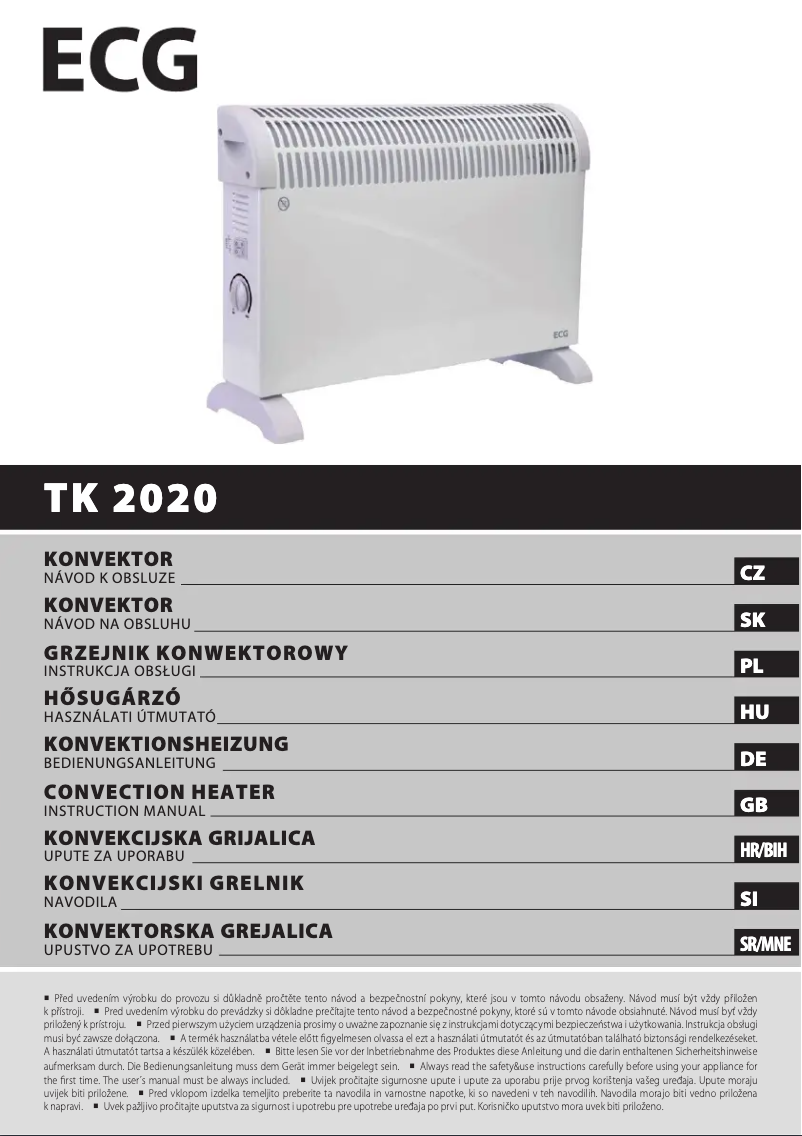 Página nº 1 - Manual de usuario ECG TK 2020