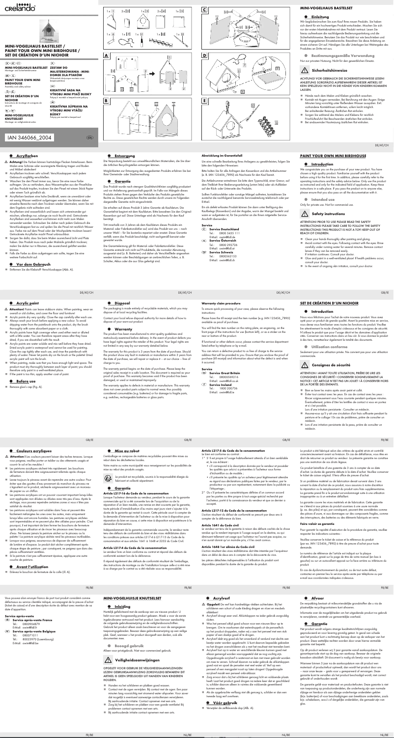 Página nº 1 - Manual de usuario Crelando IAN 346066