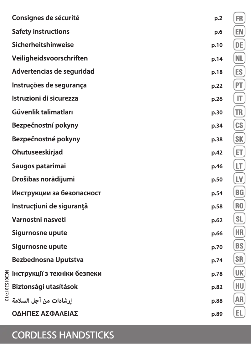 Imagen de la primera página del manual del dispositivo X-Trem Compact RH1238