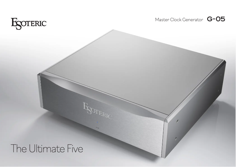 Página 1 del manual Catálogo Esoteric G-05