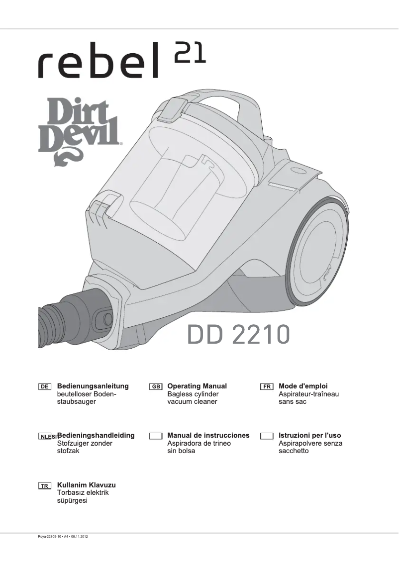 Imagen de la primera página del manual del dispositivo Rebel 21