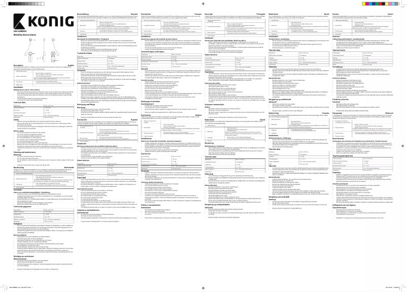 Página nº 1 - Manual de usuario Konig SAS-AMM30