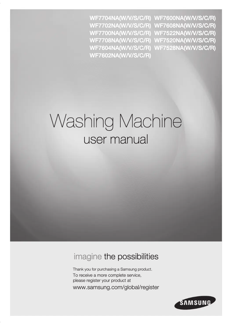 Imagen de la primera página del manual del dispositivo WF7604NAV