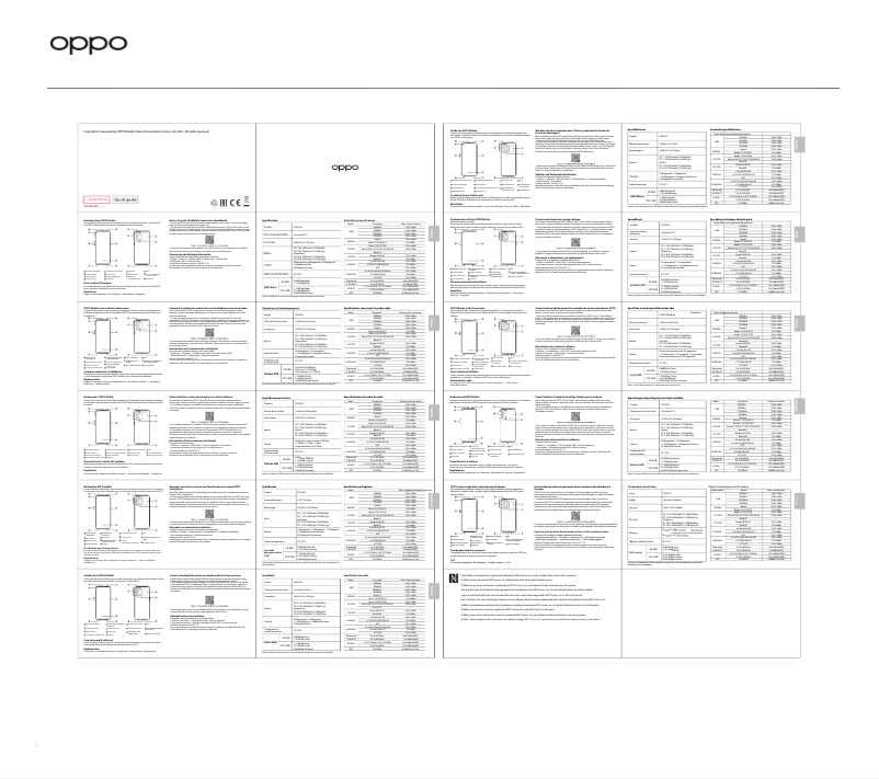 Imagen de la primera página del manual del dispositivo Reno 6 Pro